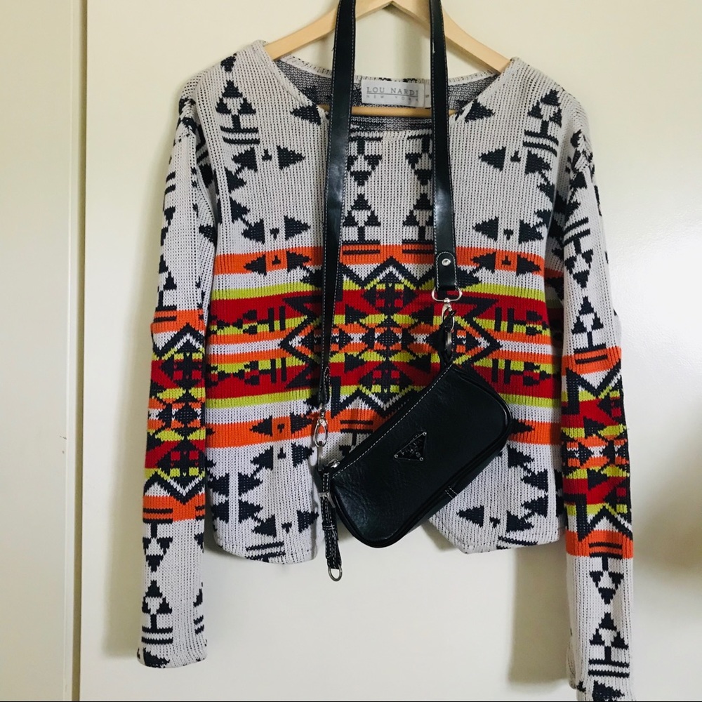 90’s Tribal colorful design sweater